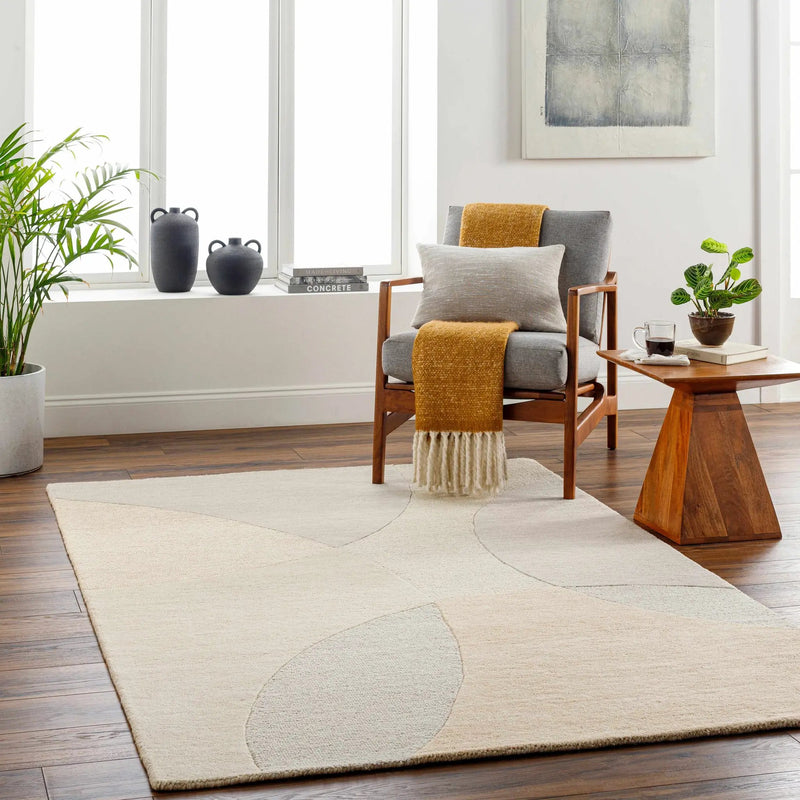 Cassiopeia Light Brown & Beige Area Rug - Clearance by Boutique Rugs