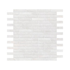 Siberian White Polished 5/8x3 Marble Mosaics 12x12
