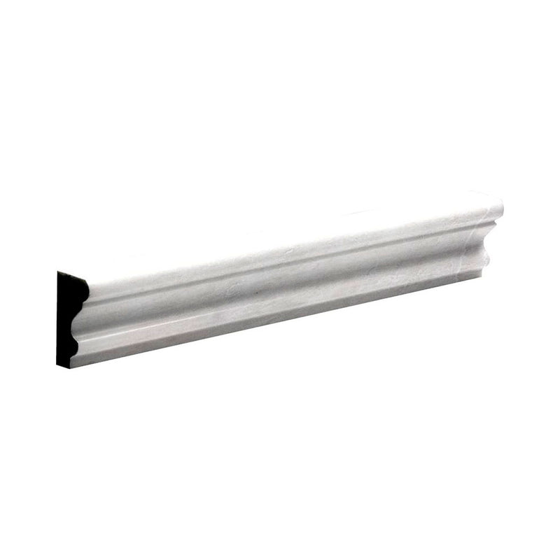 Siberian White Polished Andorra Marble Moldings 2x12 Marble Polished 2x12 Moldings