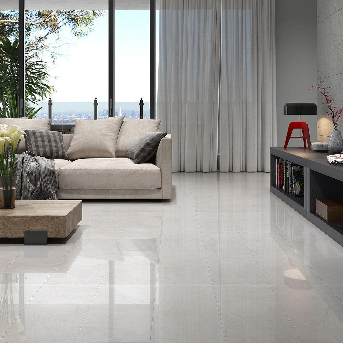 Siberian White Polished Marble Tiles 12x12 Marble Polished 12x12 Tiles — 2