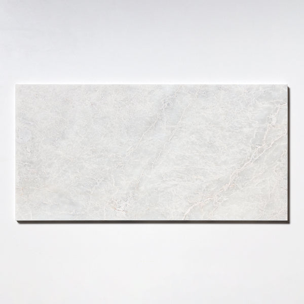 Siberian White Polished Marble Tiles 12x24