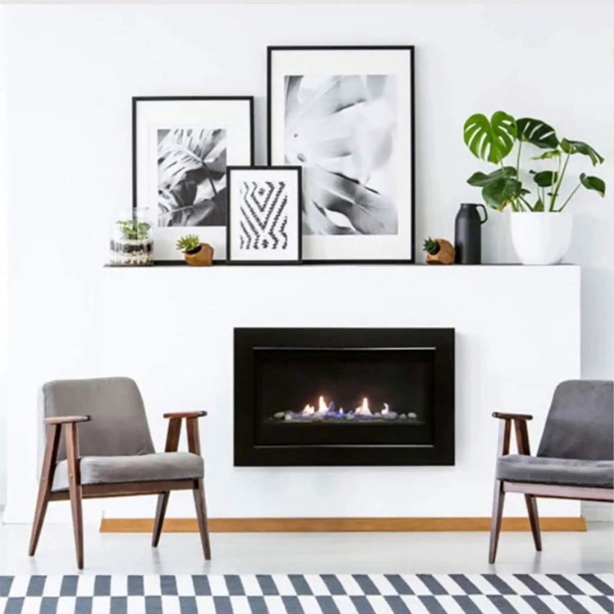 Sierra Flame Boston 36-Inch Gas-Burning Direct Vent Builder's Linear Fireplace [BOSTON-36-NG-EI] (SAK81297) by SAKSBY WHOLESALE