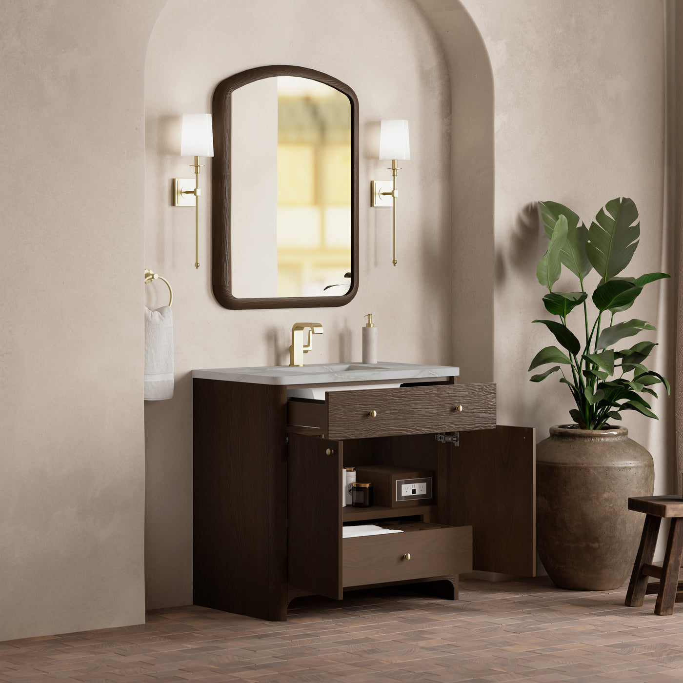 James Martin Gracyn 36" Single Bathroom Vanity, Sable, view 40