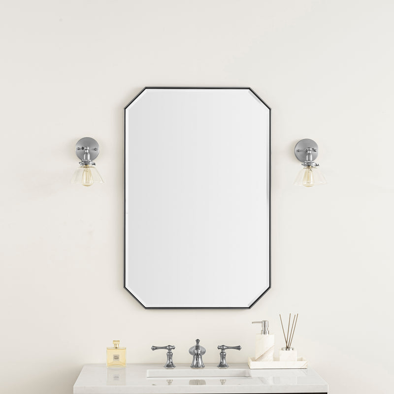 James Martin Rohe 24" Mirror, Satin Nickel, view 2