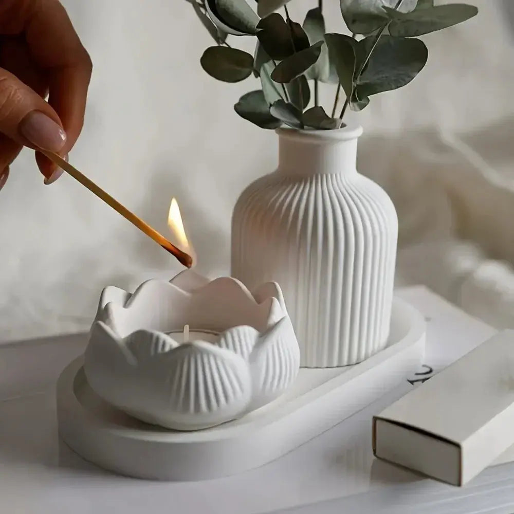 Silicone Mold - 3D Lotus Candle by House Of Avana