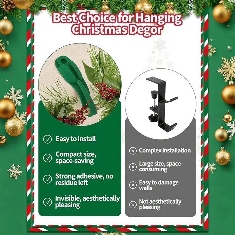 Silicone Wreath Hooks Set - Reusable Adhesive Hangers by House Of Avana