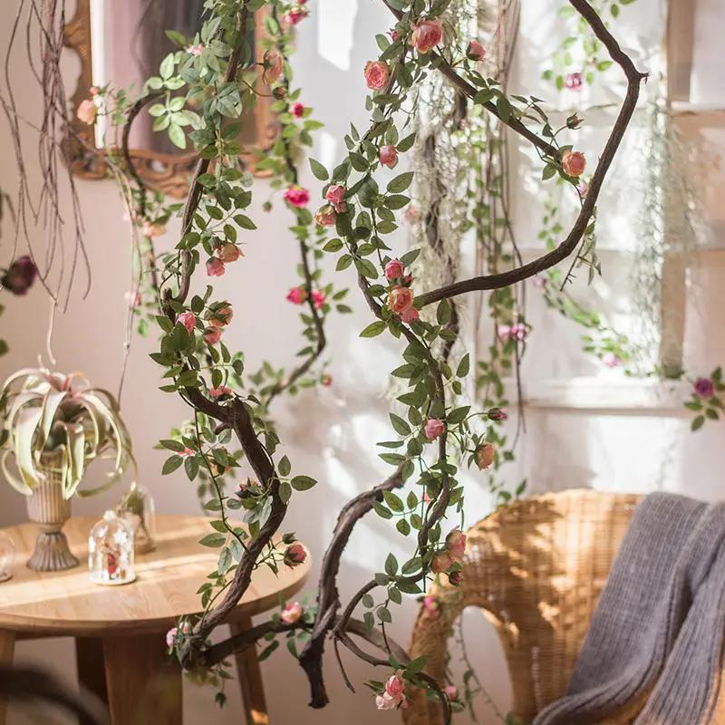 Artificial Silk Rose Vine 57" Long by RusticReach