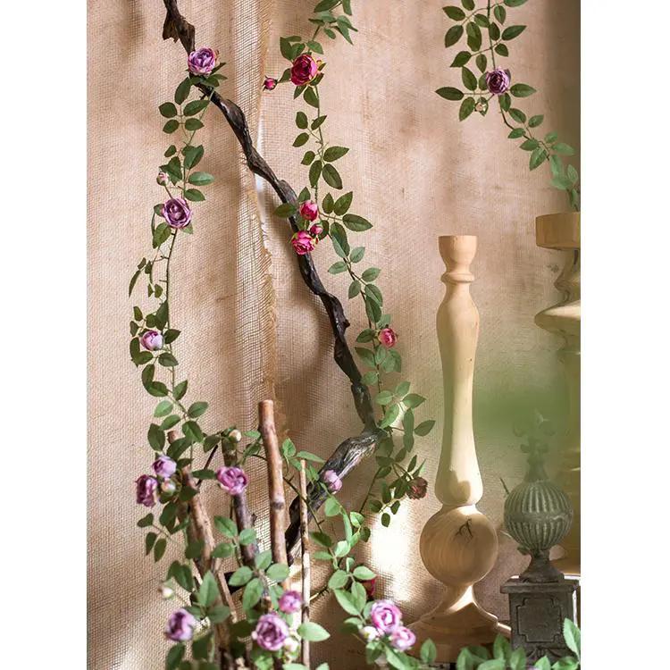 Artificial Silk Rose Vine 57" Long by RusticReach