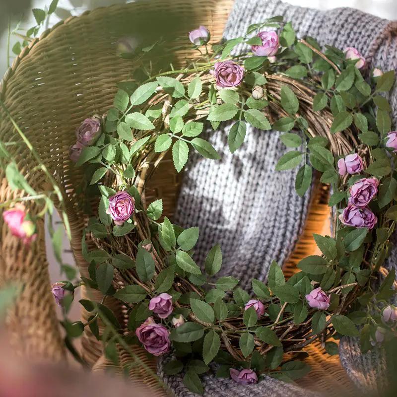 Artificial Silk Rose Vine 57" Long by RusticReach