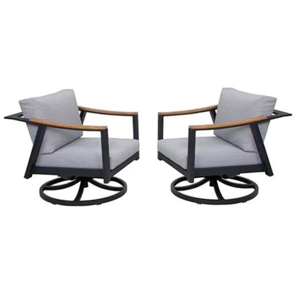 2 Nova Aluminum Swivel Rocking Chair