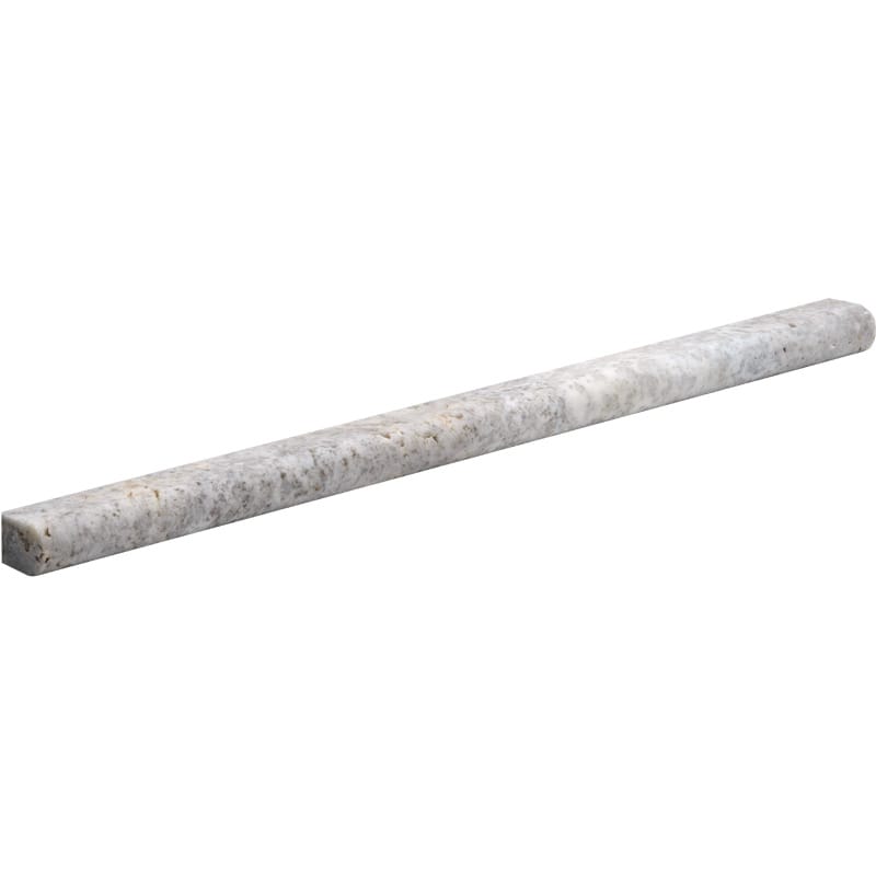 Silver Honed&Amp;Unfilled Pencil Liner Travertine Moldings 1/2x12 Travertine Honed&Unfilled 2x12 Moldings