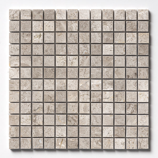 Silver Mystique Polished 1x1 Marble Mosaics 12x12