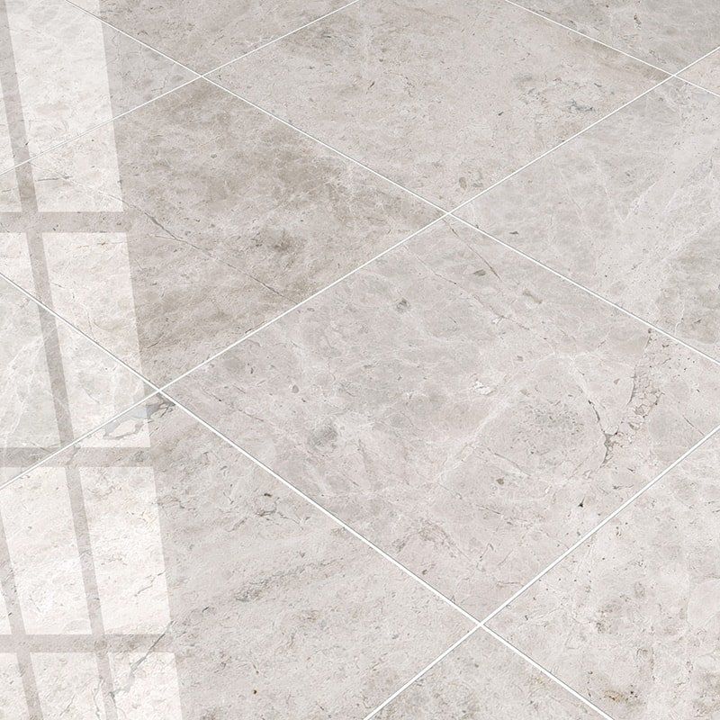 Silver Mystique Polished Marble Tiles 18x18 Marble Polished 18x18 Tiles — 2