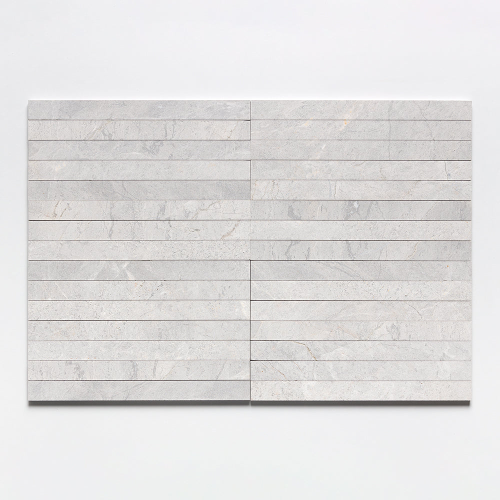 Silver Shadow Fine Textured Plank Marble Tiles 1 9/16x18 Marble Fine Textured 4x24 Tiles — 1