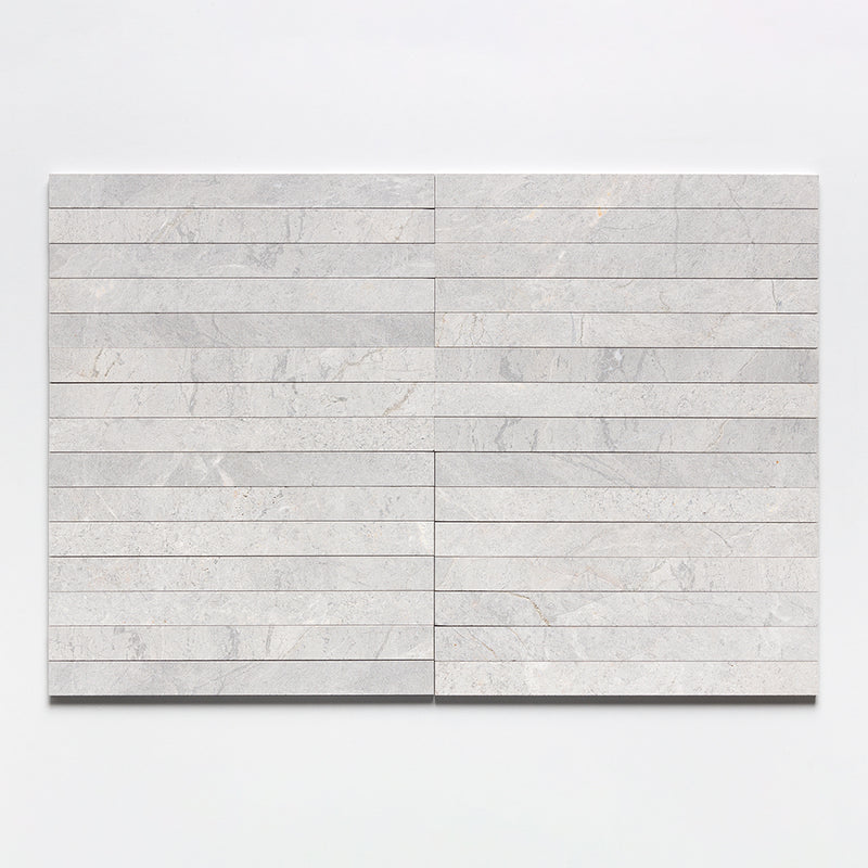 Silver Shadow Fine Textured Plank Marble Tiles 1 9/16x18 Marble Fine Textured 4x24 Tiles — 1