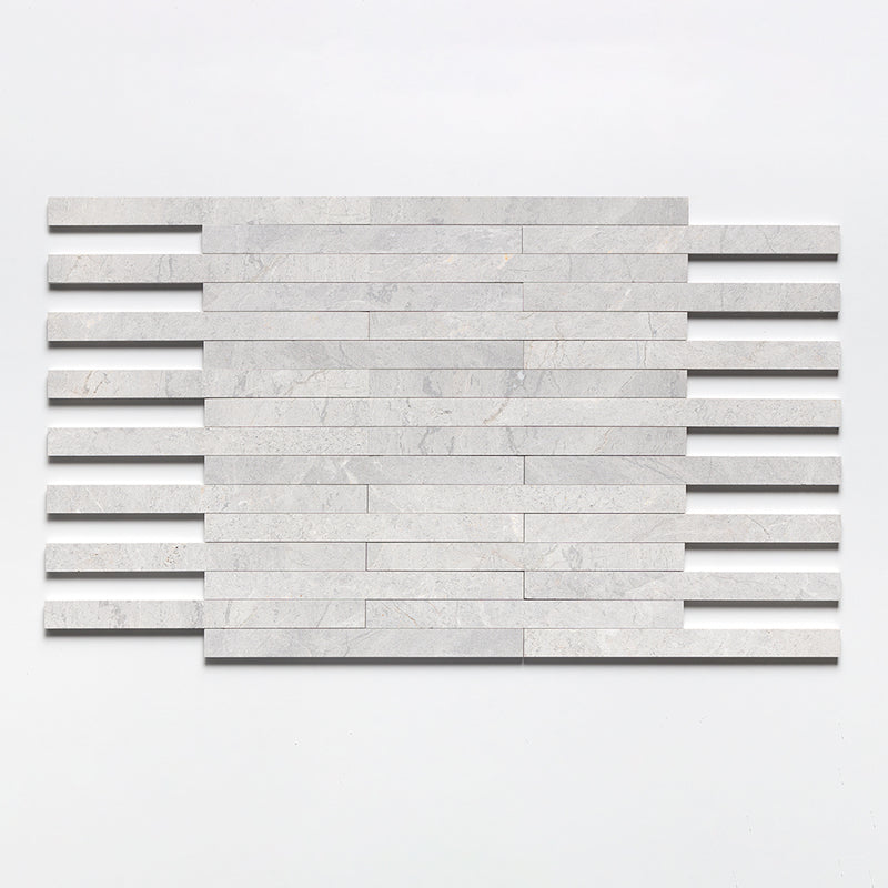 Silver Shadow Fine Textured Plank Marble Tiles 1 9/16x18 Marble Fine Textured 4x24 Tiles — 2