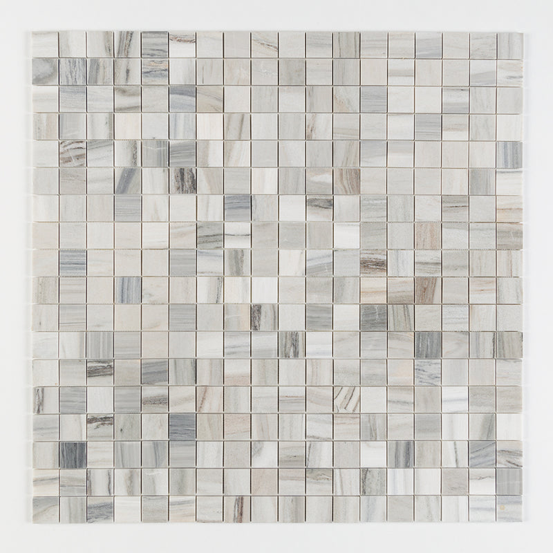 Silver Sky Polished 2x2 Marble Mosaics 12x12 Marble Polished 12x12 Mosaics — 1