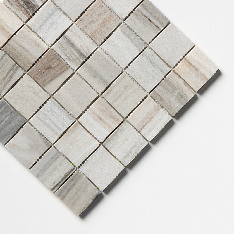 Silver Sky Polished 2x2 Marble Mosaics 12x12 Marble Polished 12x12 Mosaics — 3