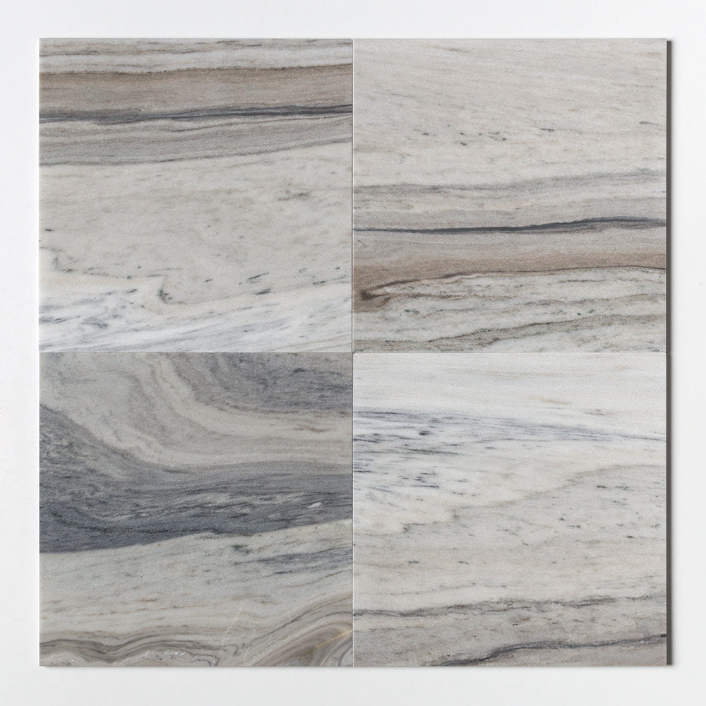 Silver Sky Polished Marble Tiles 18x18 Marble Polished 18x18 Tiles — 1