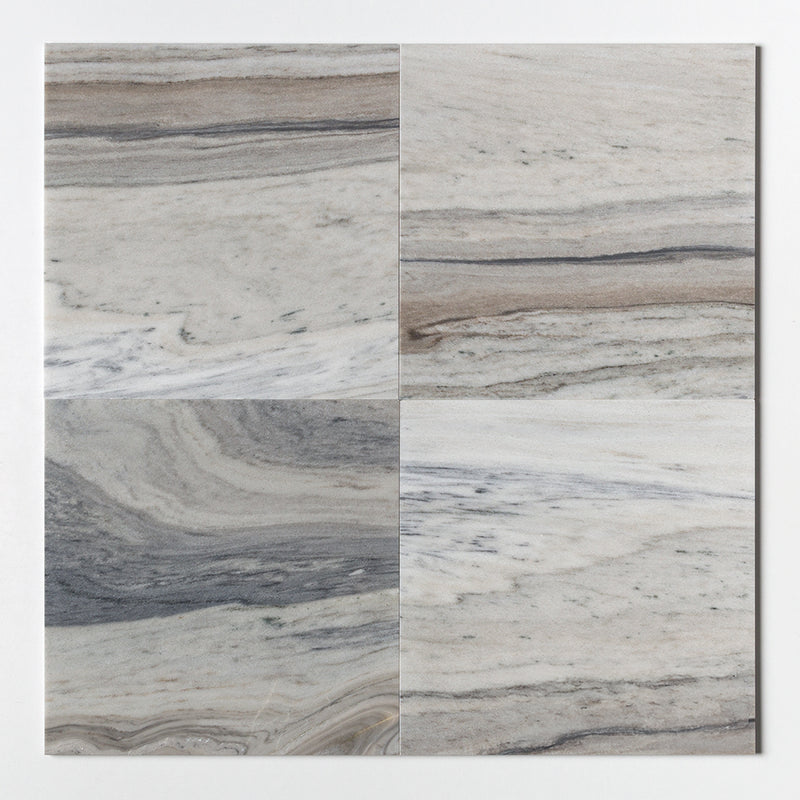 Silver Sky Polished Marble Tiles 18x18 Marble Polished 18x18 Tiles — 1