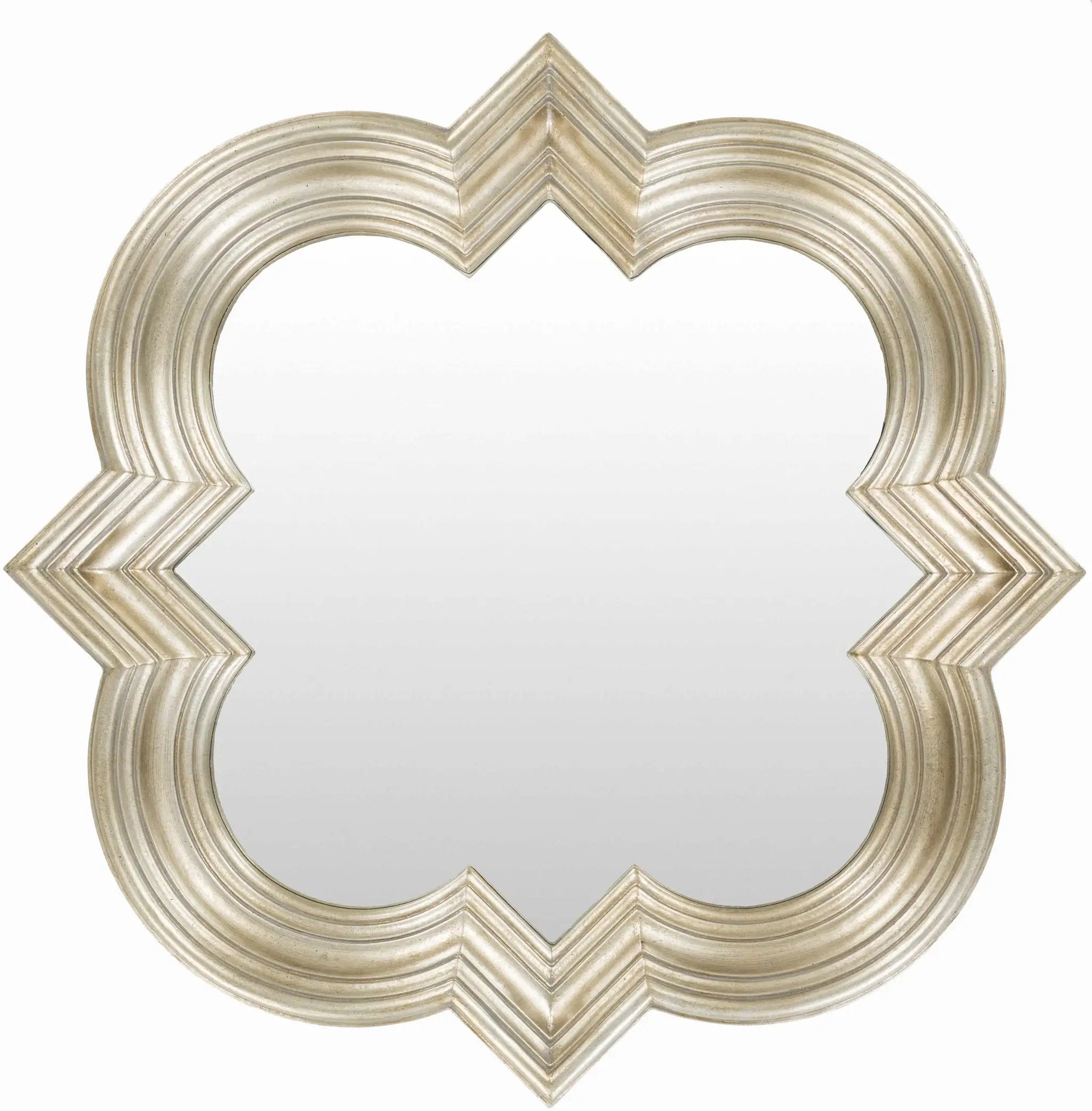 Killester Gold Frame Rectangular Mirror by Boutique Rugs