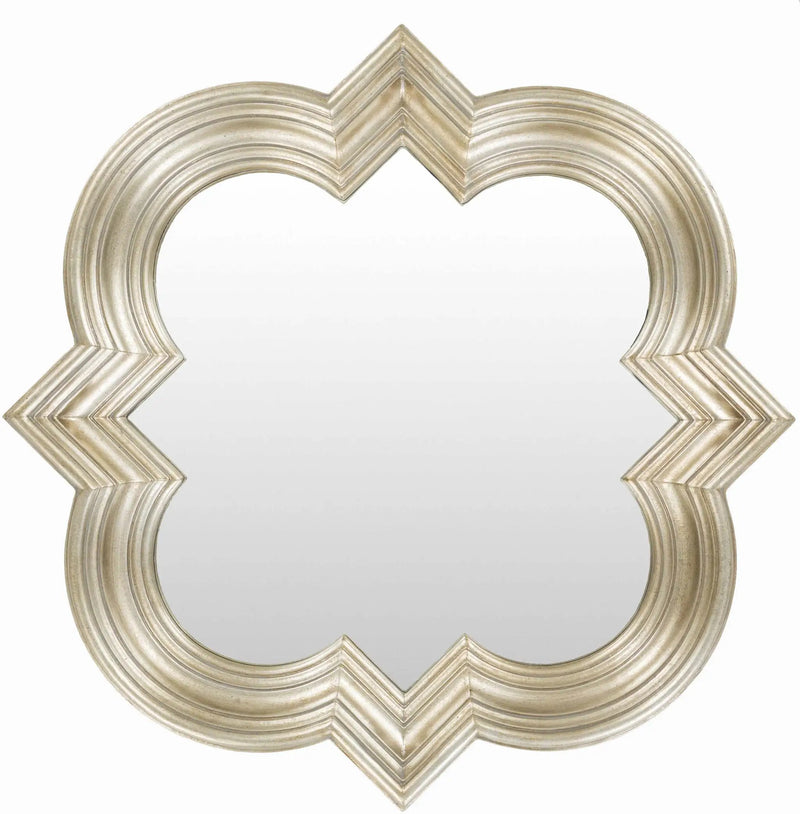 Killester Gold Frame Rectangular Mirror by Boutique Rugs