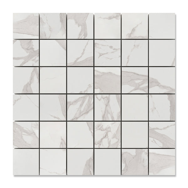 Simplicity Polished 2x2 Porcelain Mosaics 12x12