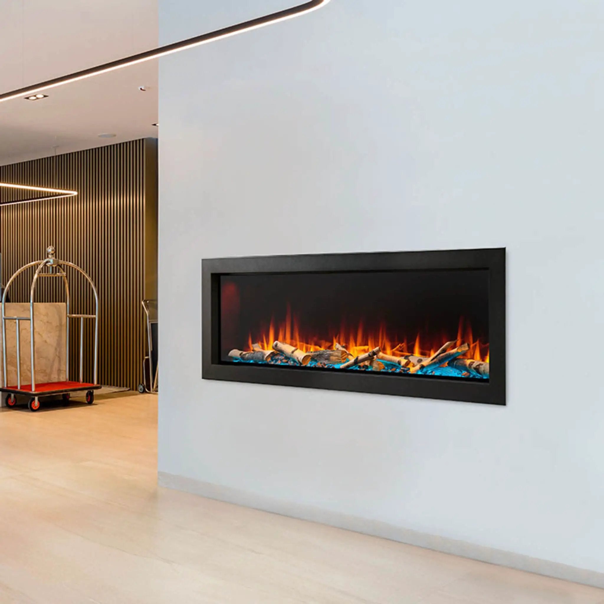 SimpliFire Forum Outdoor Electric Fireplace [SF-OD43/55] (SAK81631) by SAKSBY WHOLESALE