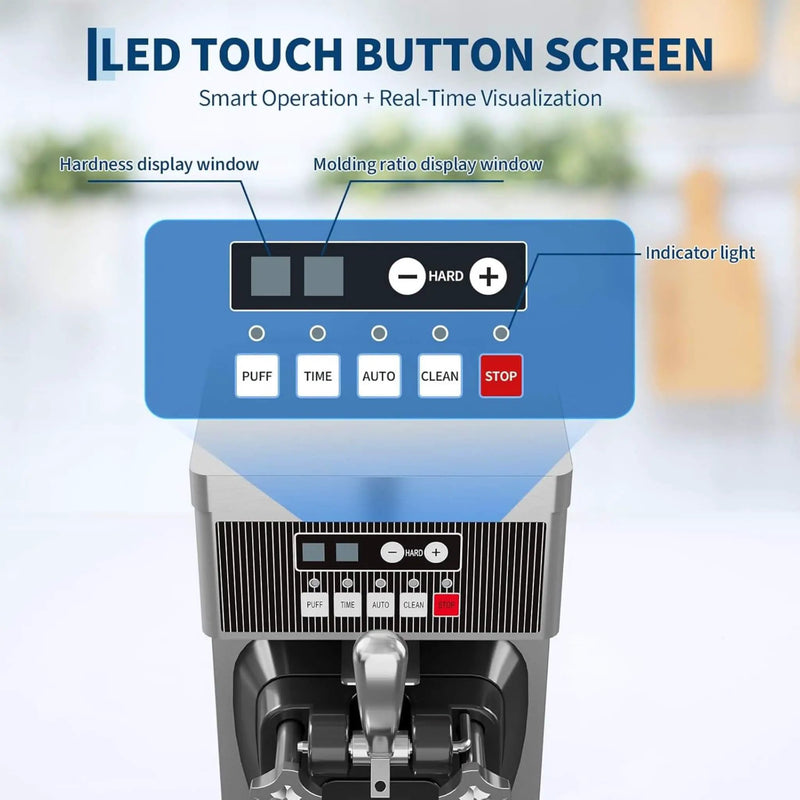 Single-Flavor 6L Commercial 1500W Countertop Soft Serve Ice Cream Machine (SAK25318) by SAKSBY WHOLESALE