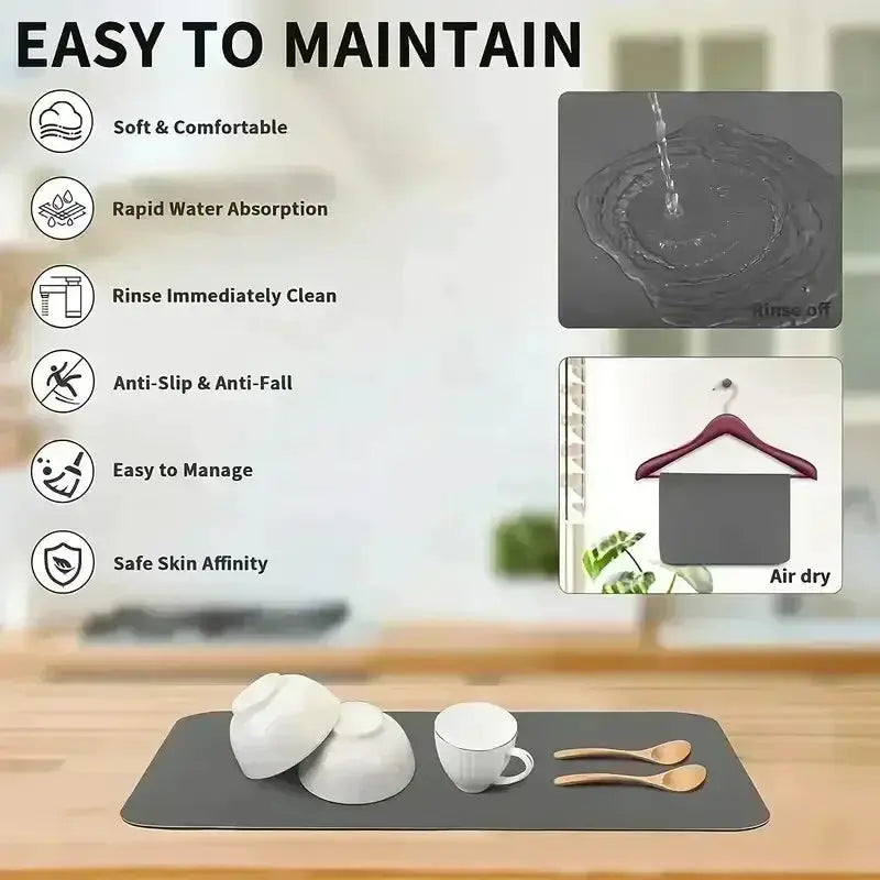 Sink Mat - Non-Slip Rubber Minimalist by House Of Avana