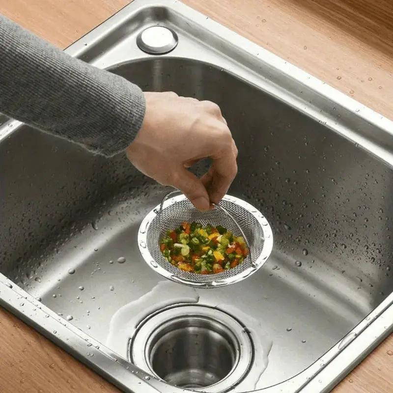 Sink Strainer - Rust-Resistant Stainless Steel with Handle by House Of Avana