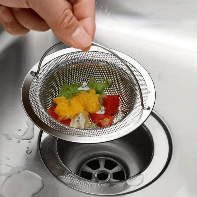 Sink Strainer - Rust-Resistant Stainless Steel with Handle by House Of Avana