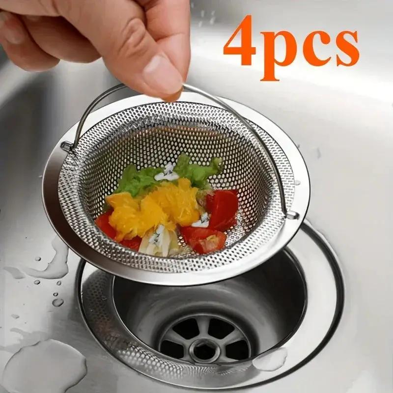 Sink Strainer - Rust-Resistant Stainless Steel with Handle by House Of Avana