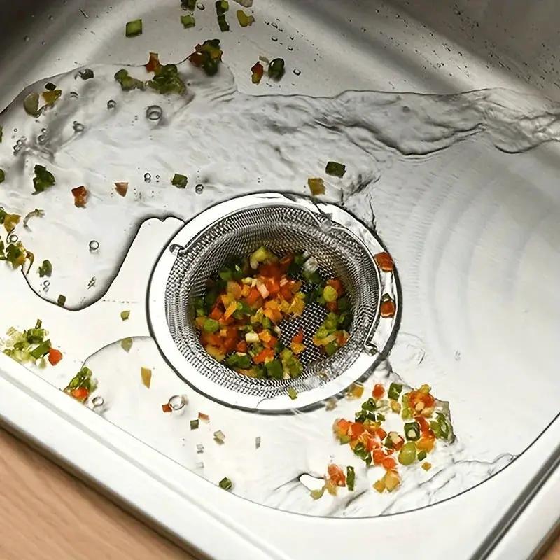 Sink Strainer - Rust-Resistant Stainless Steel with Handle by House Of Avana