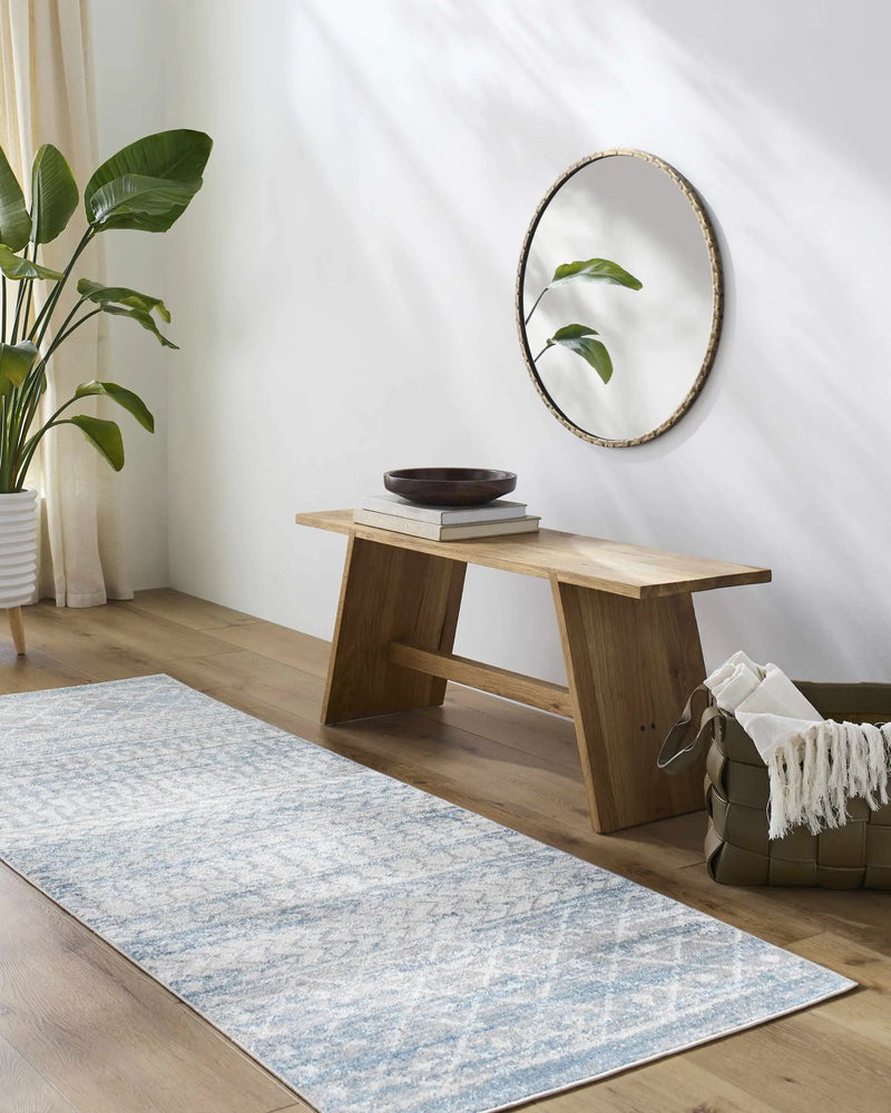 Tambac Blue Washable Area Rug - Clearance by Boutique Rugs