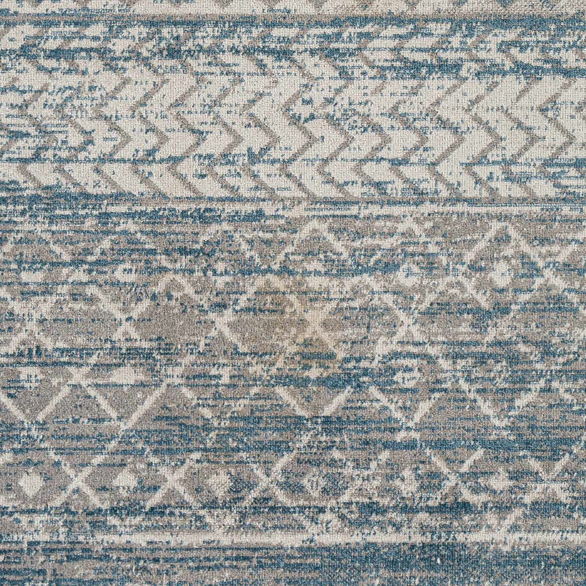Tambac Blue Washable Area Rug - Clearance, sample swatch