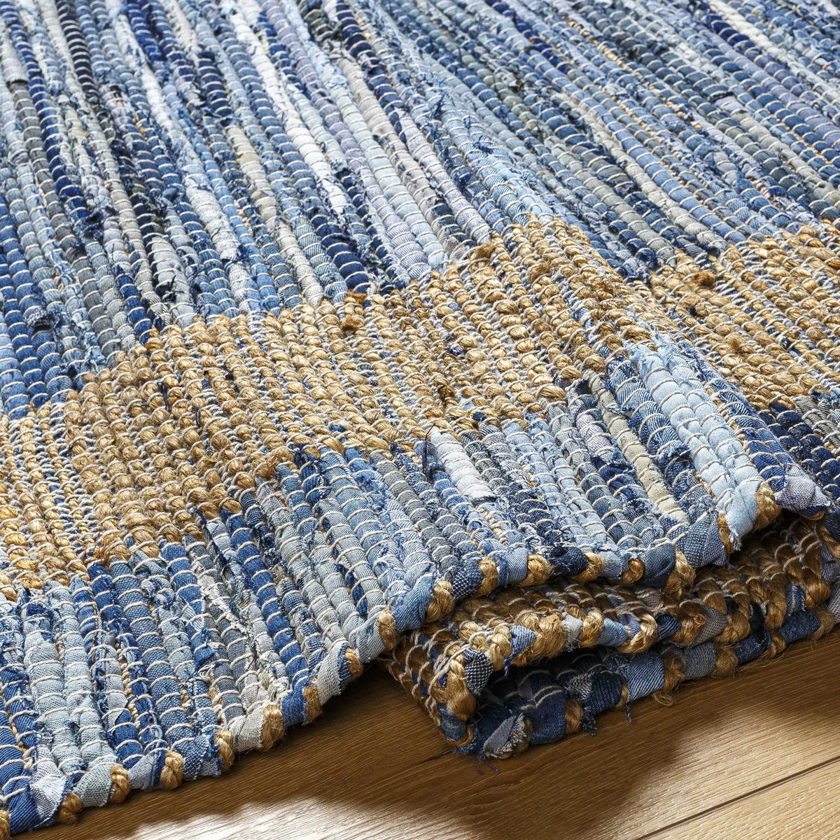 Ghita Recycled Blue Jean Rug - Clearance, photo 4 of 8