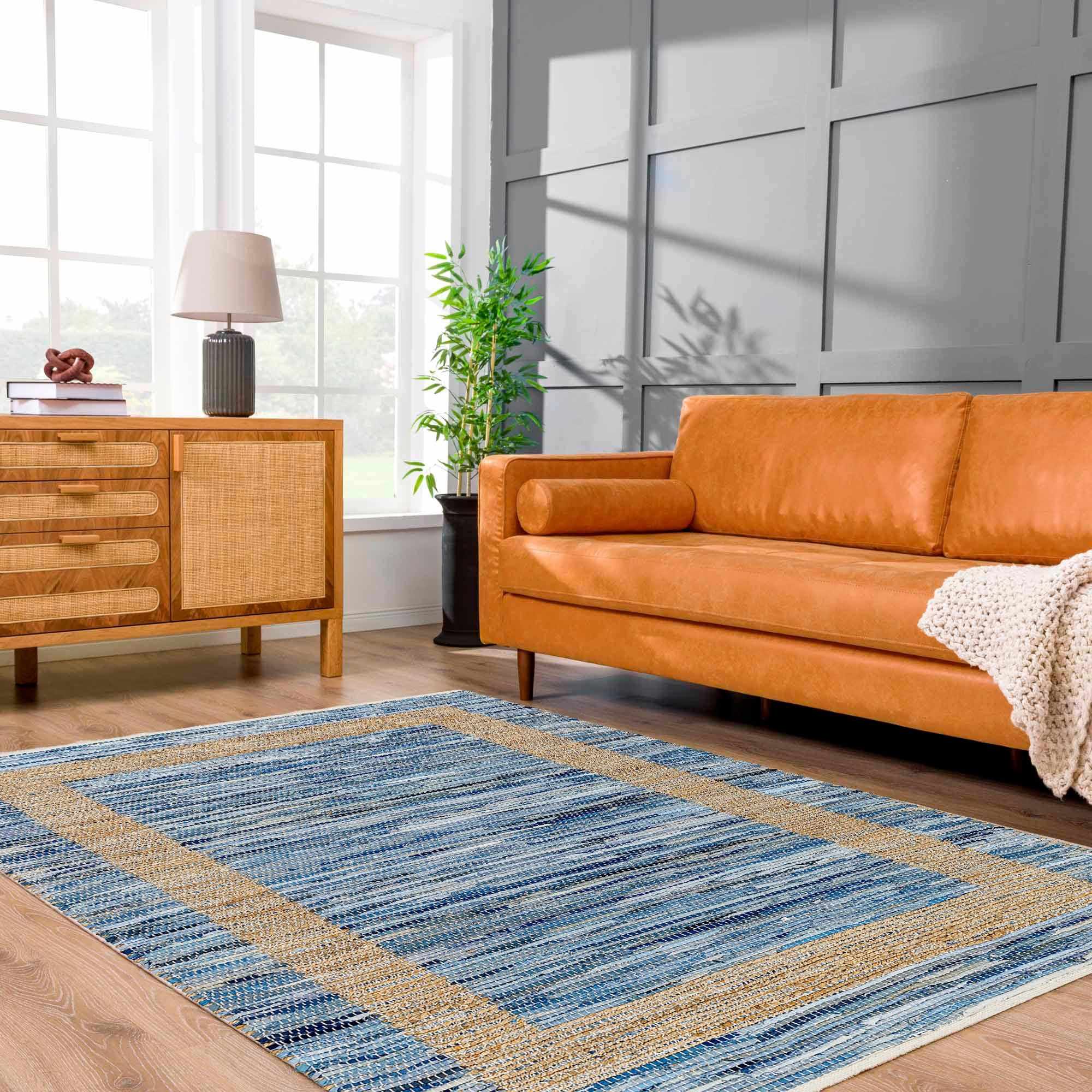 Ghita Recycled Blue Jean Rug - Clearance by Boutique Rugs