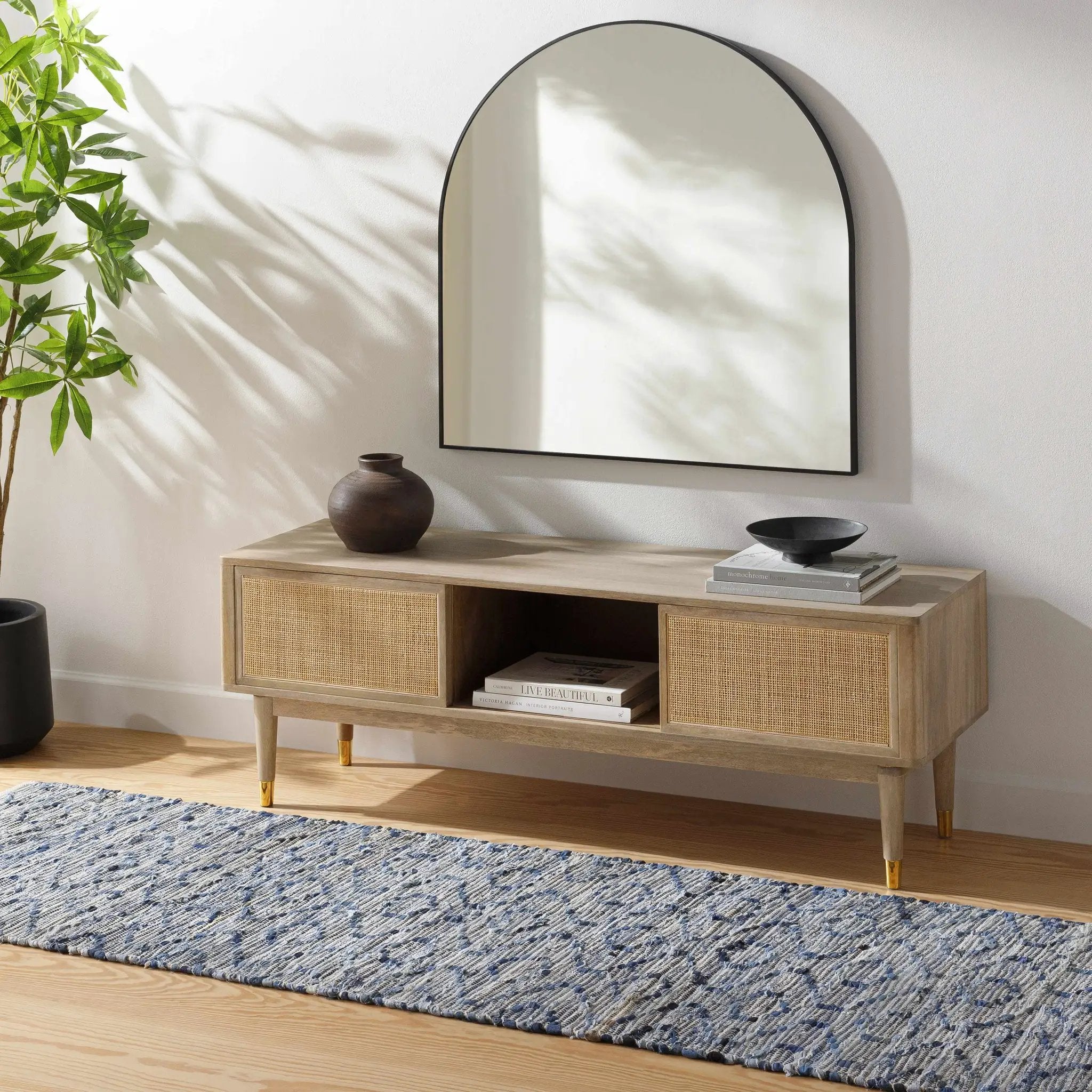 Gurit Blue & Brown Area Rug - Clearance by Boutique Rugs