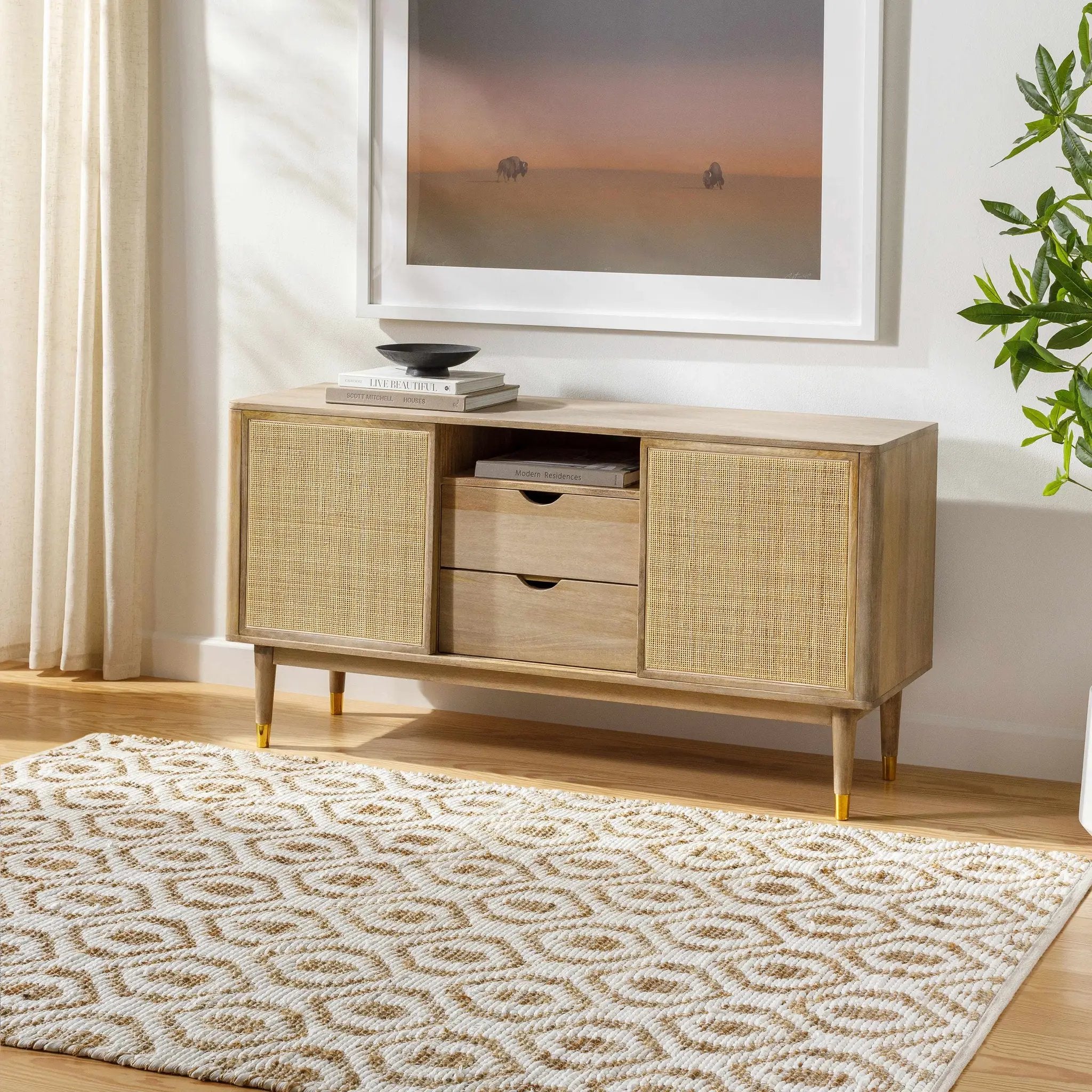 Isaye Beige Area Rug - Clearance by Boutique Rugs