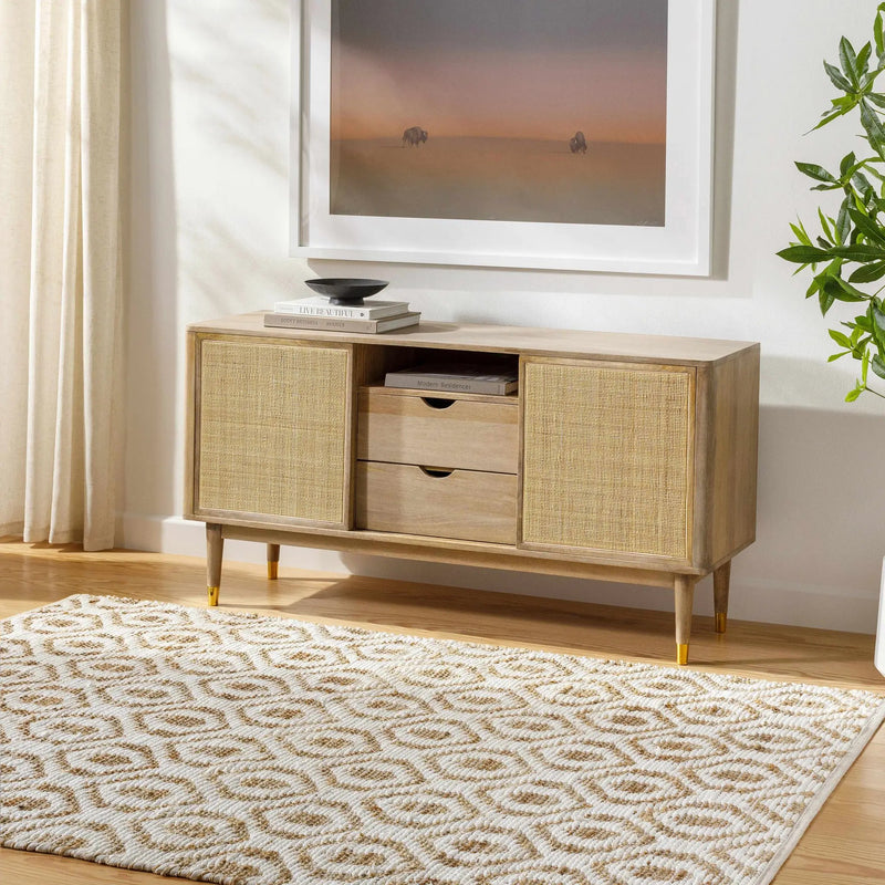Isaye Beige Area Rug - Clearance by Boutique Rugs
