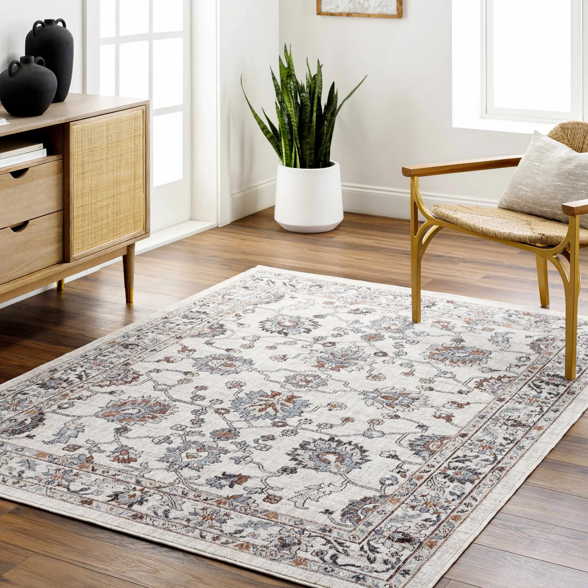 Ardin Cream Outdoor Area Rug - Clearance by Boutique Rugs