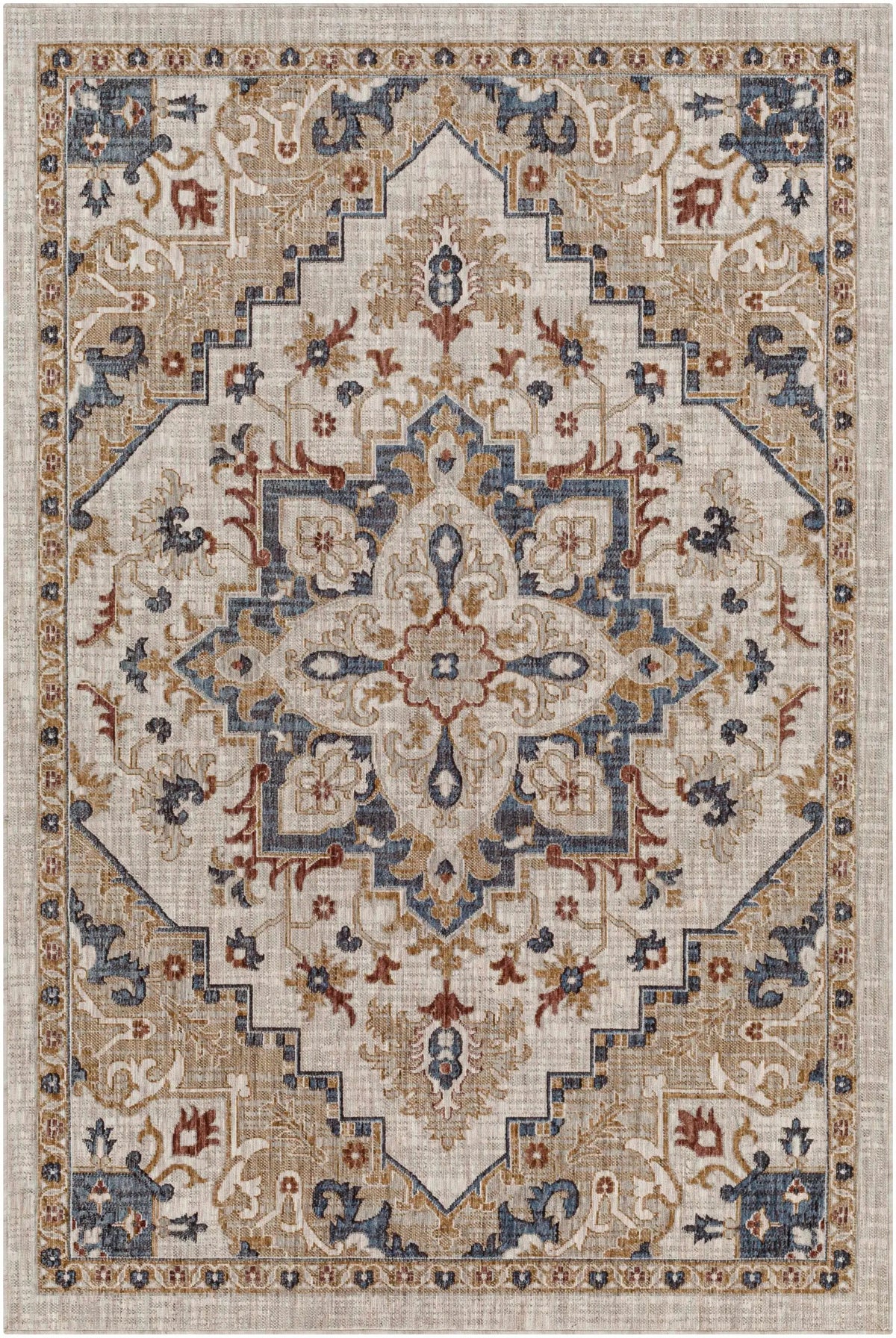 Lewa Cream Outdoor Area Rug - Clearance