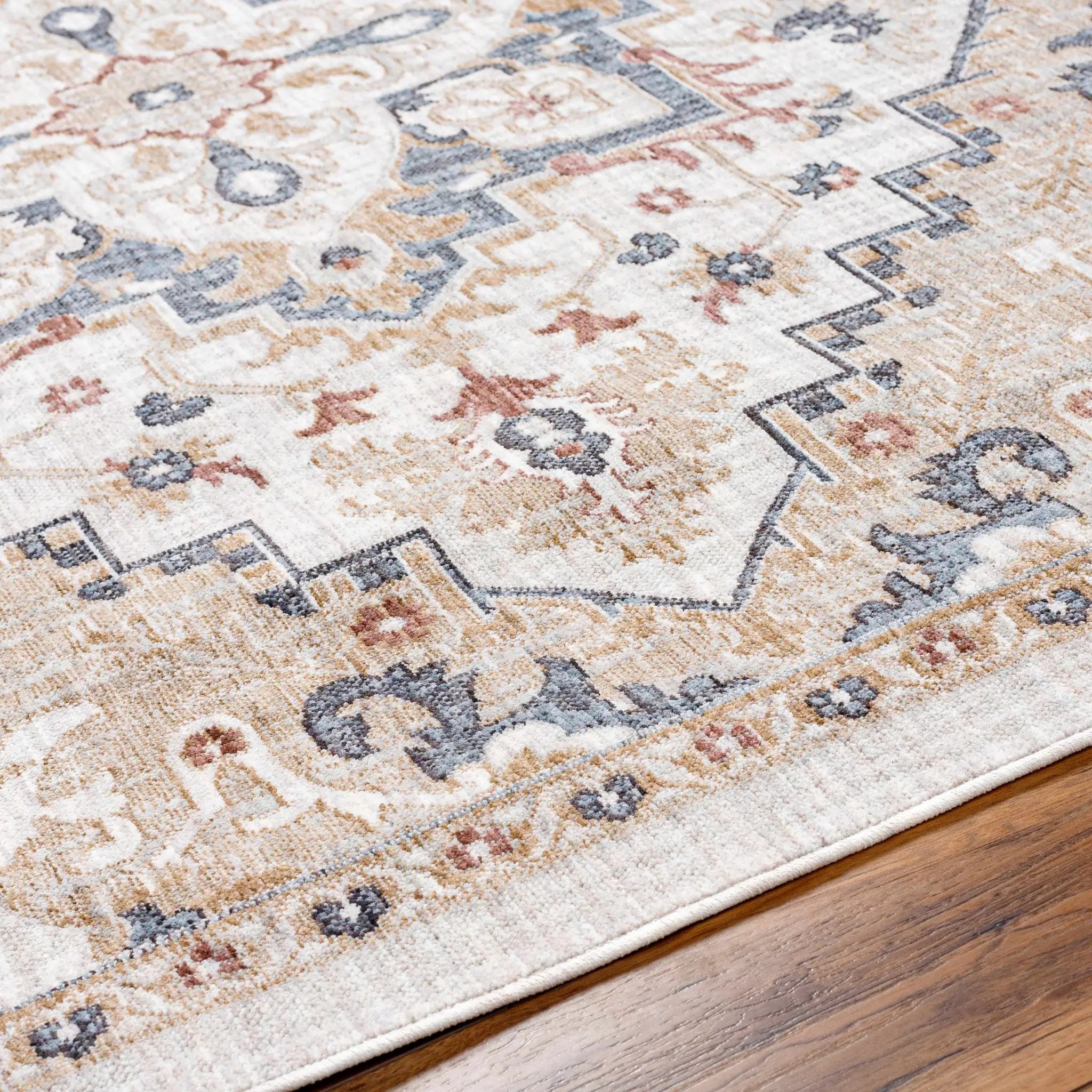Lewa Cream Outdoor Area Rug - Clearance by Boutique Rugs