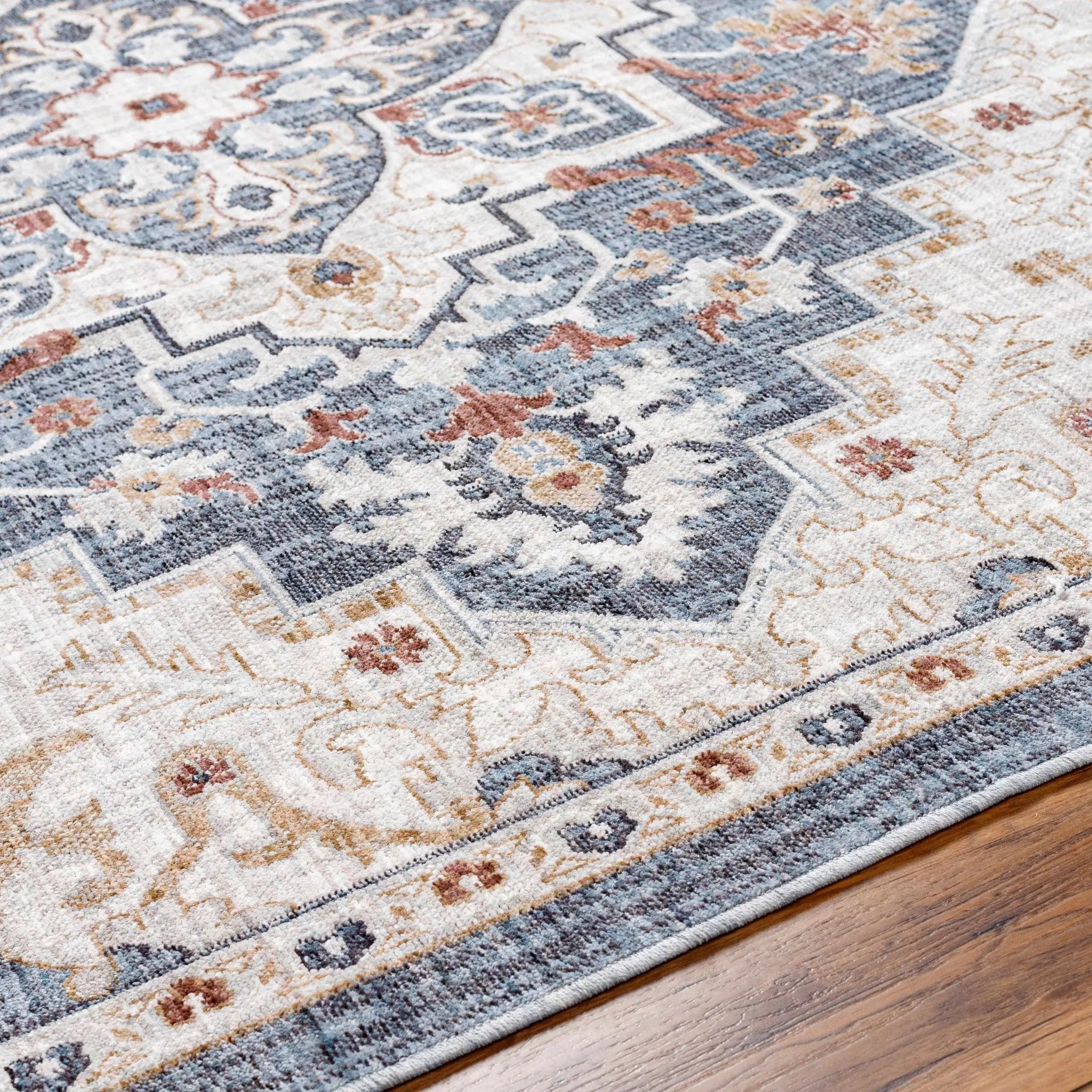 Lewa Blue Outdoor Area Rug - Clearance by Boutique Rugs