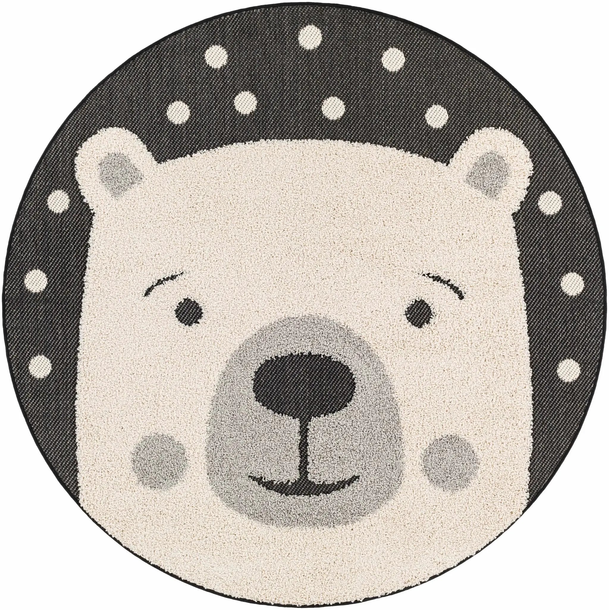Kids Bear Animal Print Nursery Outdoor Area Rug - Clearance by Boutique Rugs