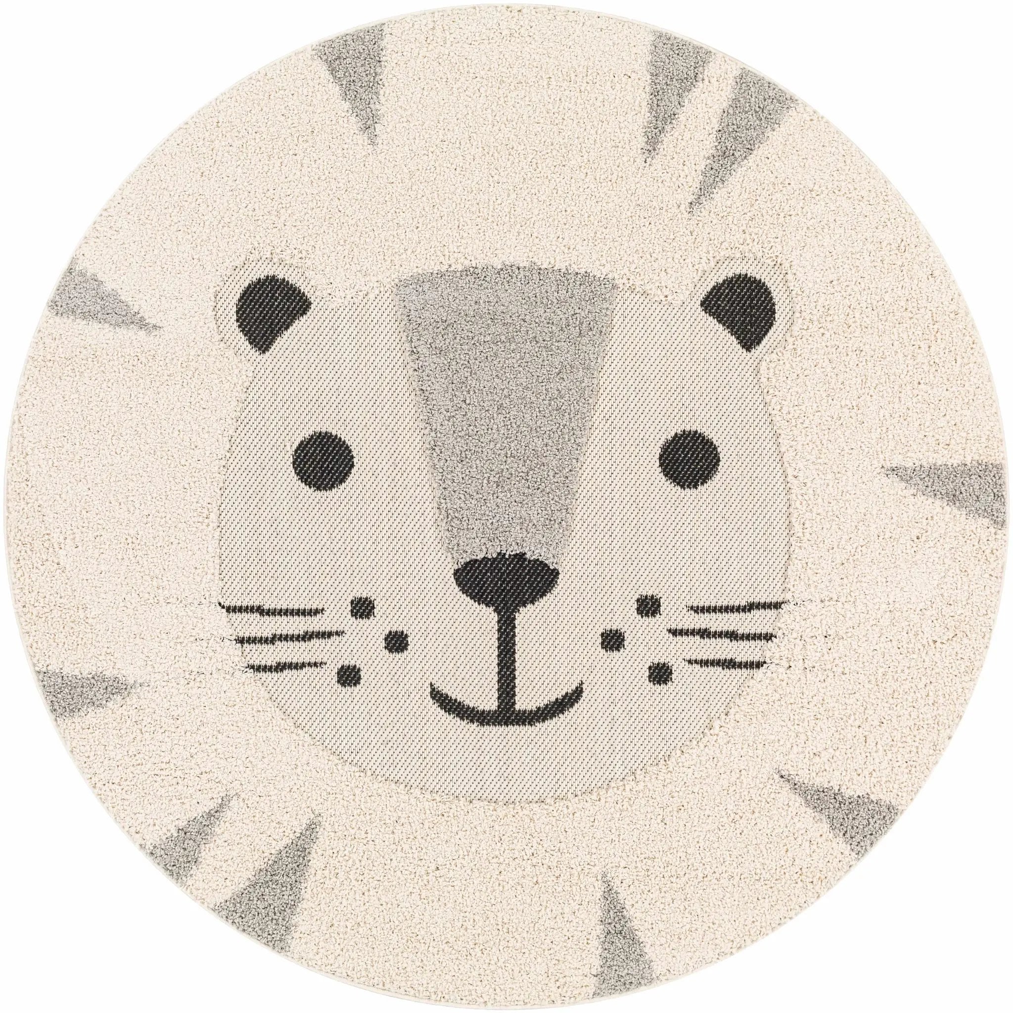 Kids Lion Animal Print Nursery Outdoor Area Rug - Clearance by Boutique Rugs