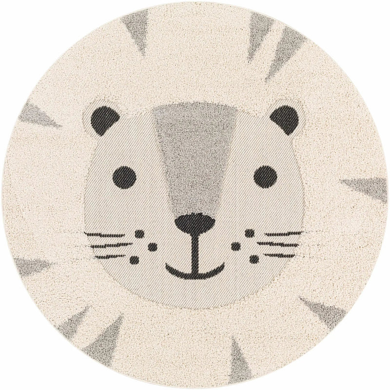 Kids Lion Animal Print Nursery Outdoor Area Rug - Clearance by Boutique Rugs