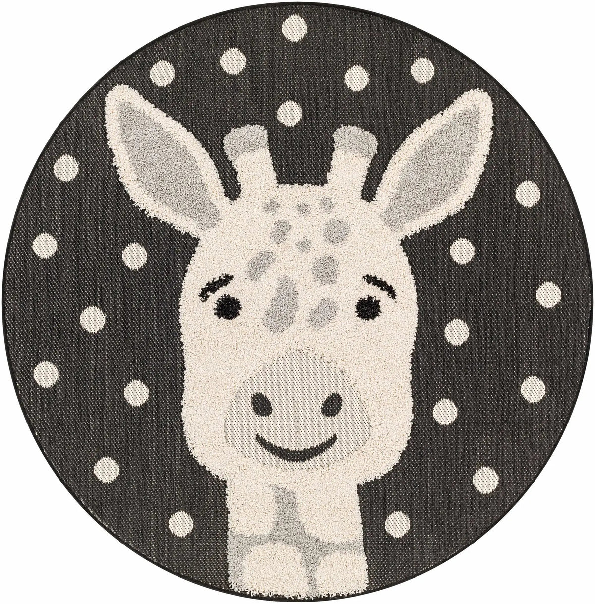 Kids Giraffe Animal Print Nursery Outdoor Area Rug - Clearance