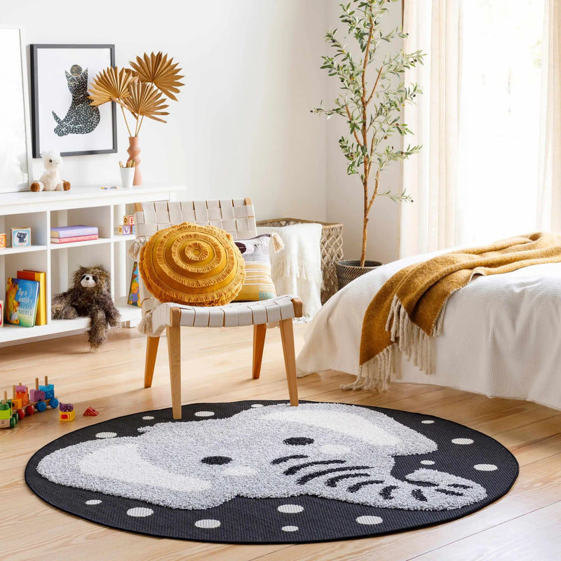 Kids Elephant Animal Print Nursery Outdoor Area Rug - Clearance by Boutique Rugs